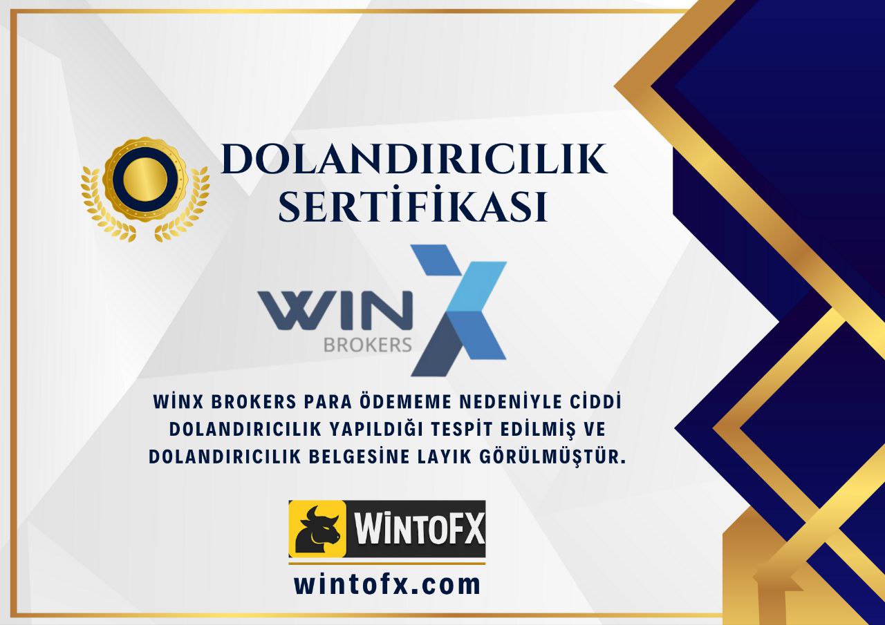 ⚠️WİNX BROKERS HEAVY MONEY WITHDRAWAL FRAUD CERTIFICATE